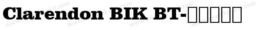 Clarendon BIK BT字体转换